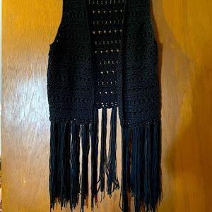 Crochet Fringe Vest